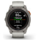 Fenix 7 Pro – Sapphire Solar Edition Titanium with Fog Gray/Ember Orange Band - 010-02777-21 - Garmin